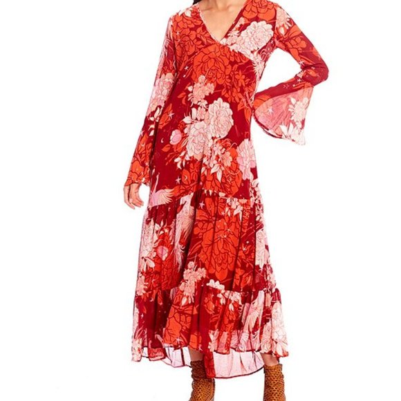 Free People Dresses & Skirts - Free People Moroccan Roll Floral Print Dress NWT